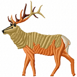 Gazelle Embroidery Design 6